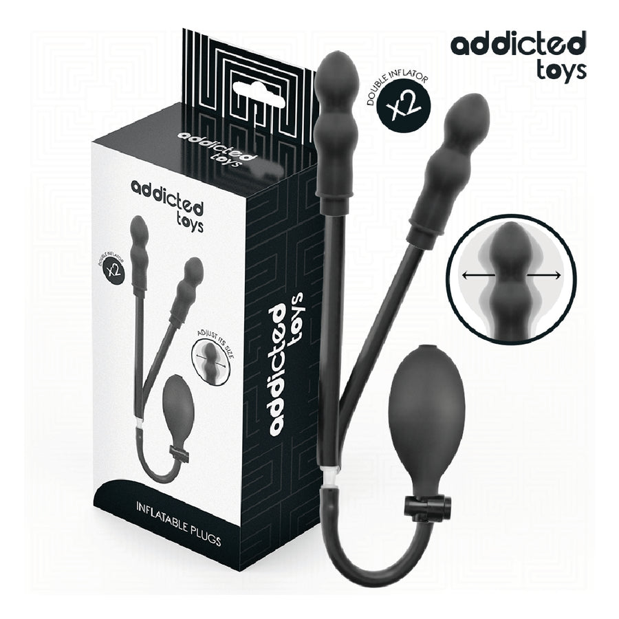 Addicted Toys Doppio Plug Anale Gonfiabile Modello 1 Regolabile