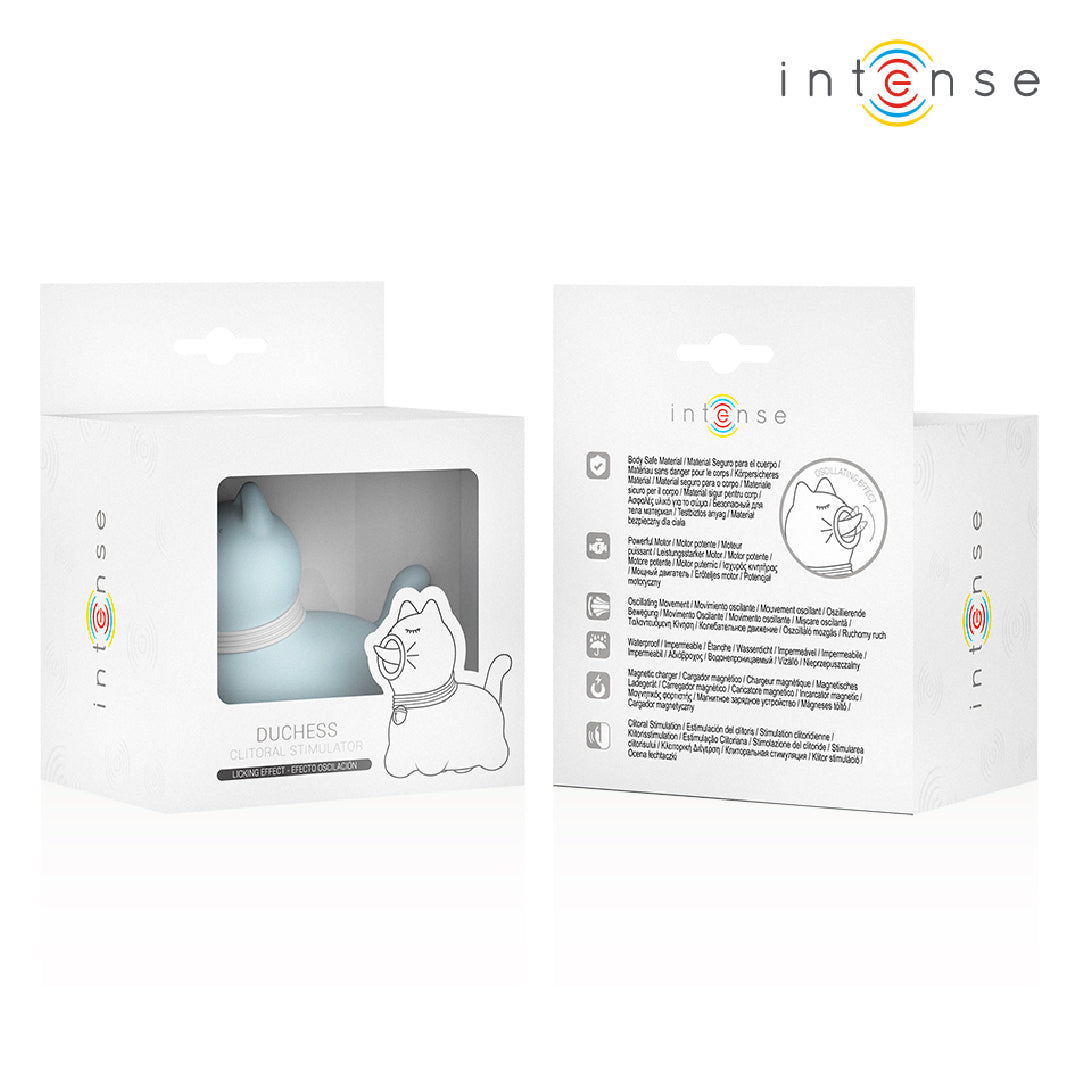 INTENSE Duchess stimolatore clitorideo lingua rotante 360° blu