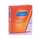PASANTE Preservativi Aromatizzati e Colorati 3 Pezzi CE 53 mm Lattice