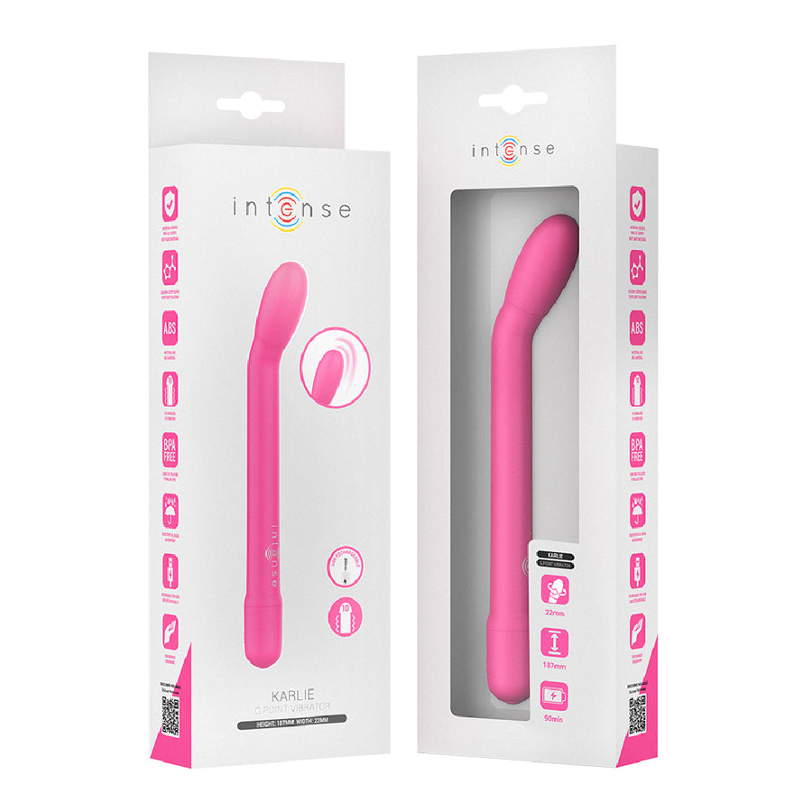 INTENSE Karlie – Stimolatore Punto G Rosa Ricaricabile 10 Vibrazioni