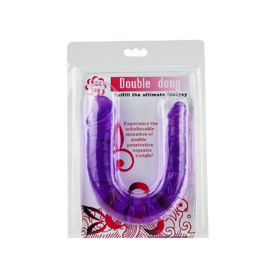BAILE Doppio Dildo Jelly Flessibile Lilla 29 cm