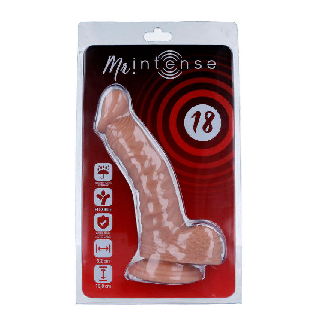 MR INTENSE – Dildo Realistico con Ventosa 19,8 cm Ø 3,2 cm