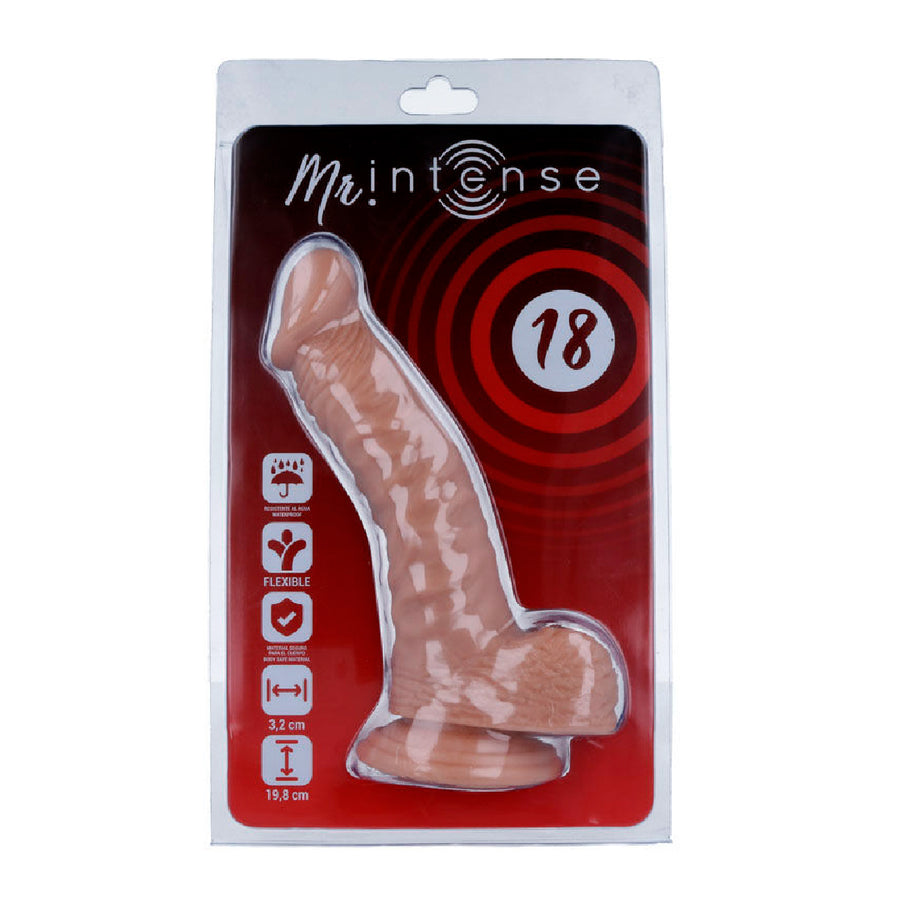 MR INTENSE – Dildo Realistico con Ventosa 19,8 cm Ø 3,2 cm