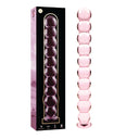 Nebula Series Ibiza Modello 22 Dildo in Vetro Borosilicato Rosa 21,5 cm