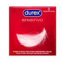DUREX Preservativi Sensitive Soft Easy-On 3 Pezzi in Lattice Naturale