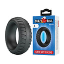Crazy Bull Merritt anello per pene in silicone testurizzato nero