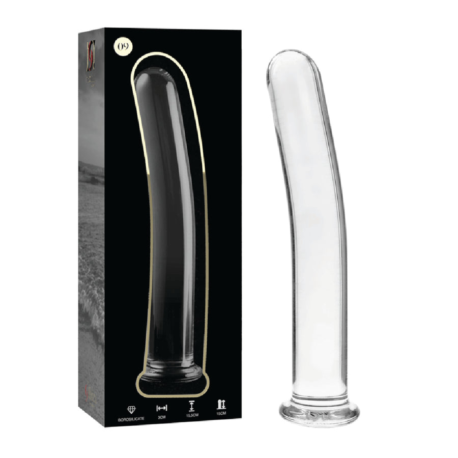 Nebula Series Ibiza Modello 9 Dildo in Vetro Borosilicato Trasparente 15,5 cm