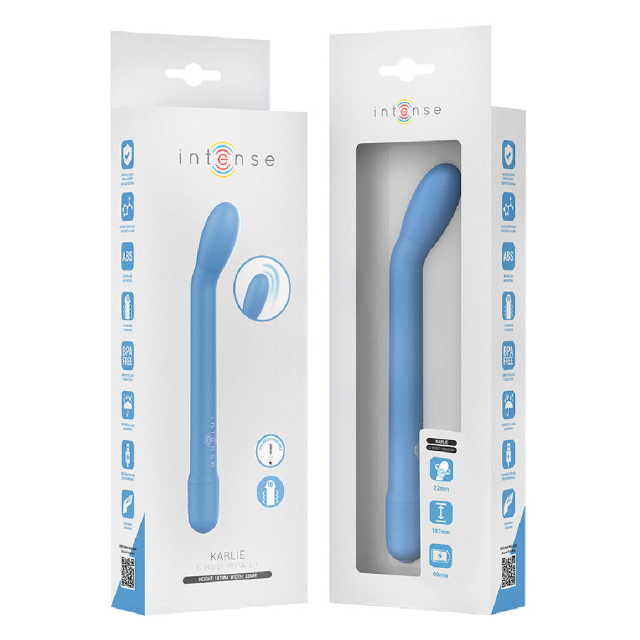 INTENSE Karlie – Stimolatore Punto G Blu Ricaricabile 10 Vibrazioni