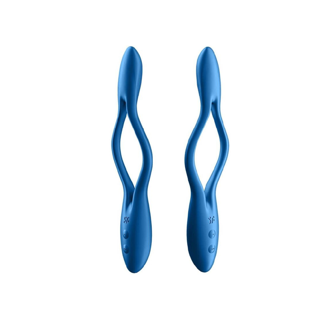 Satisfyer Elastic Game vibratore di coppia flessibile a doppio motore blu