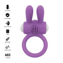 Intense HOPPS Anello Vibrante per Pene con Stimolazione Clitoridea Viola