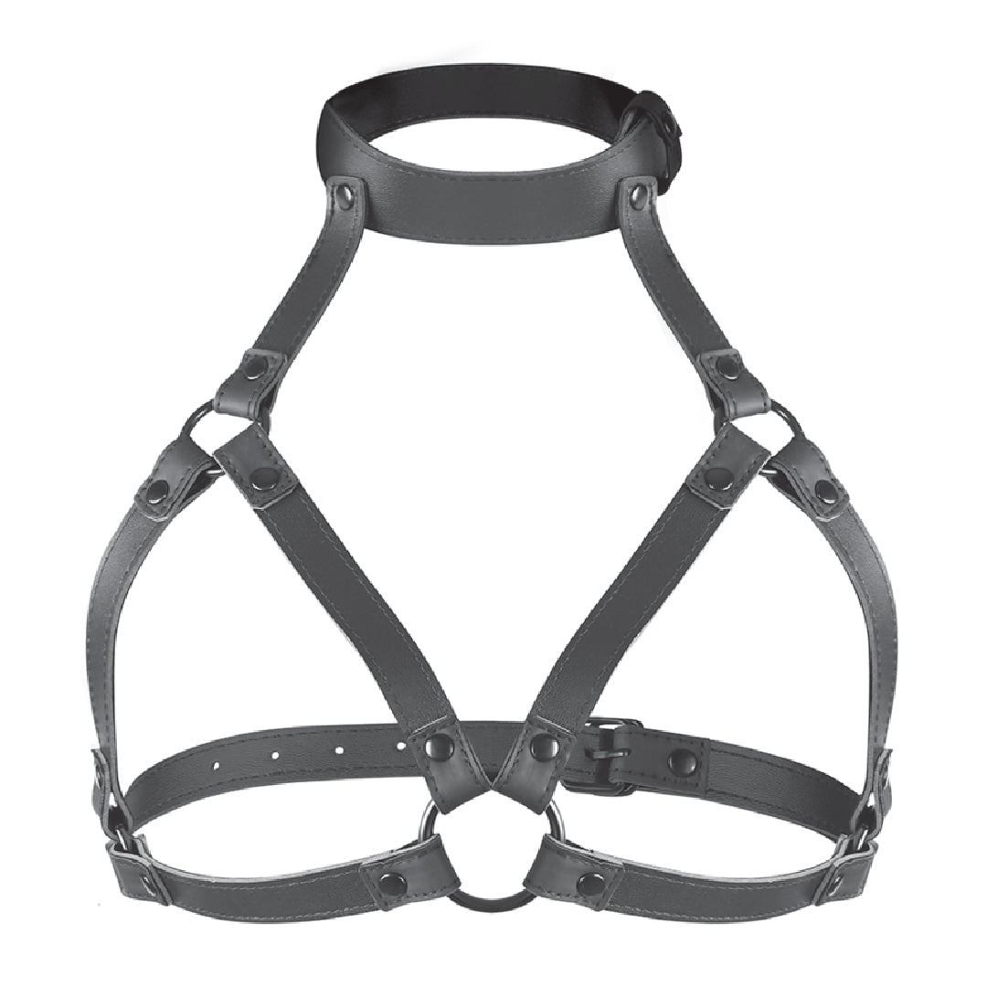 Fetish Submissive Imbracatura BDSM Torace e Collo Regolabile