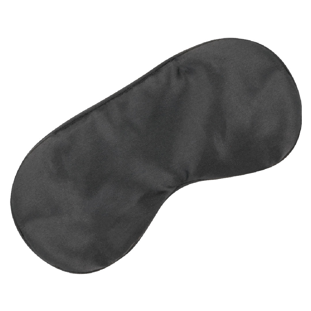DARKNESS – Maschera Nera Base in Raso con Fascia Regolabile