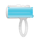 Casual Love Anello Lingua Vibrante Blu con Batteria Sostituibile