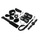 Experience Kit BDSM Serie Nera 11 Accessori Bondage in Pelle Sintetica