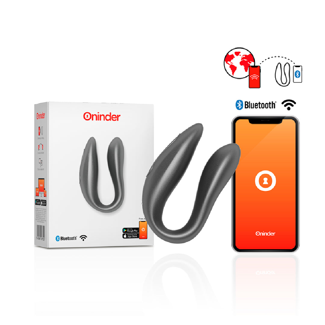 ONINDER Lisboa – Stimolatore Punto G e Clitoride App Control Nero IPX7
