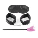 Fetish Fantasy Series Kit Seduzione Sensuale con Polsini, Piumino e Maschera