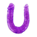 BAILE Doppio Dildo Jelly Flessibile Lilla 29 cm