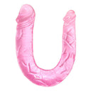 Baile Doppio Dong Doppio Dildo Rosa TPR Impermeabile