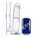 XRAY – Dildo Trasparente con Sfere 22 cm Ø 4,6 cm