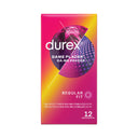Durex Dame Placer Preservativi Stimolanti Puntinati e Rigati 12 Pezzi