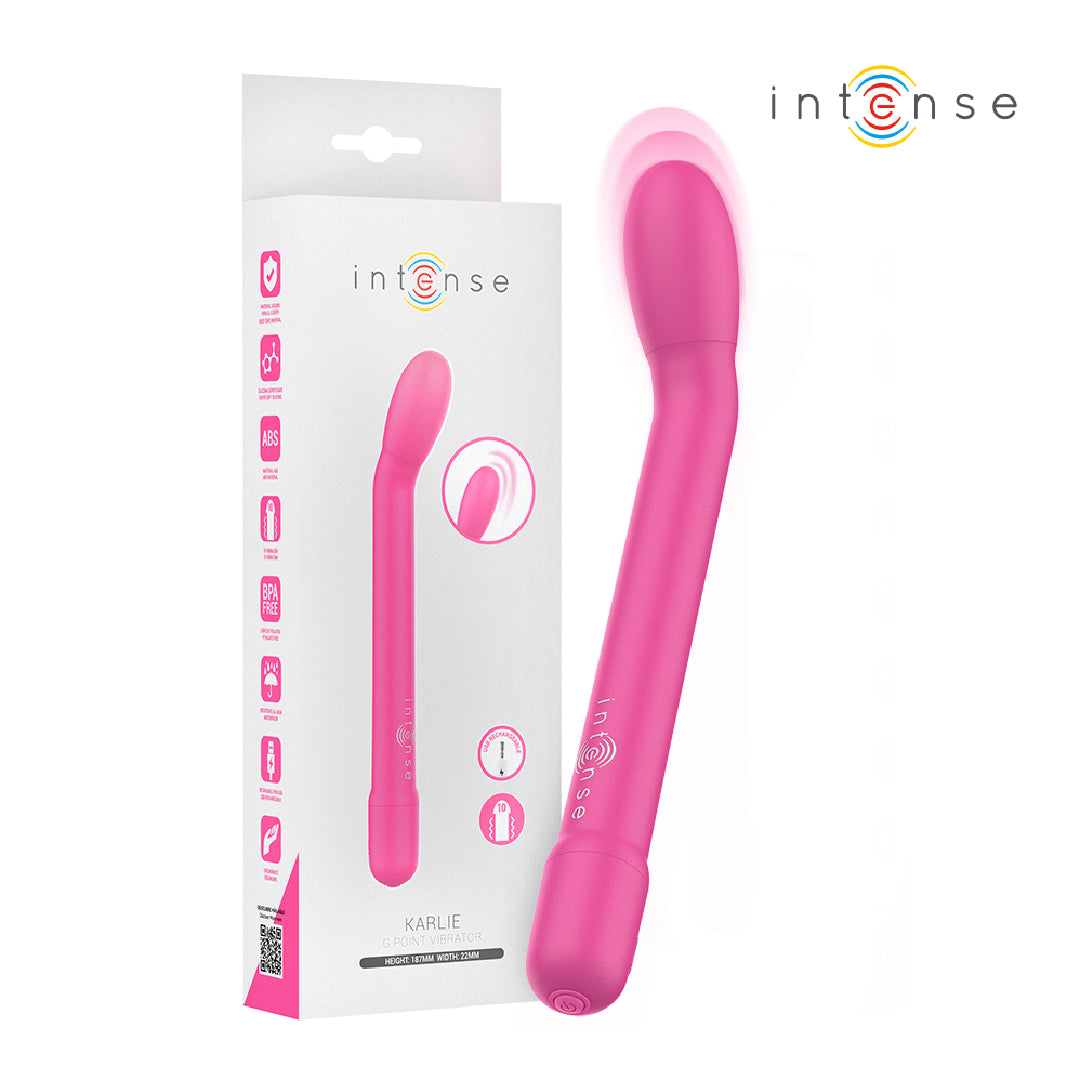 INTENSE Karlie – Stimolatore Punto G Rosa Ricaricabile 10 Vibrazioni