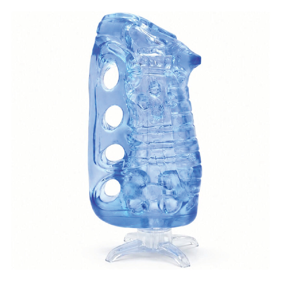 Fleshlight FleshSkins Grip Blue Ice Masturbatore Manuale SuperSkin