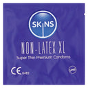 Skins preservativi XL senza lattice ipoallergenici 57 mm 4 pezzi