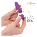 INTENSE Symone Bullet Vibrante USB Viola 8 Vibrazioni 10 cm