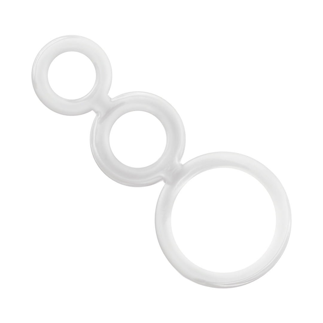 Addicted Toys Set 3 Anelli Pene Trasparenti Supporto Erezione