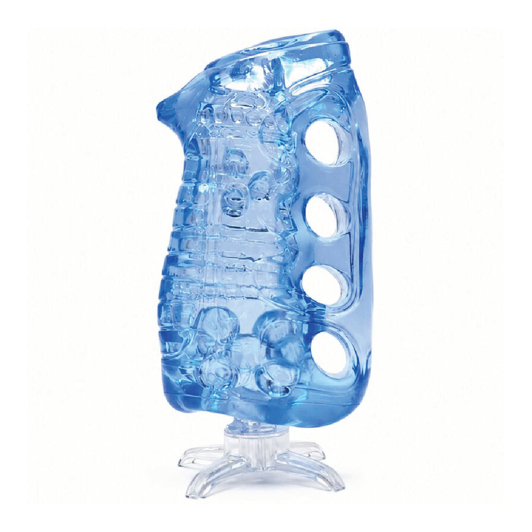 Fleshlight FleshSkins Grip Blue Ice Masturbatore Manuale SuperSkin