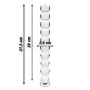 Nebula Series Ibiza Modello 22 Dildo in Vetro Borosilicato Trasparente 21,5 cm