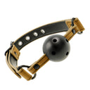 FETISH SUBMISSIVE Origine Bavaglio Traspirante in Pelle Vegana