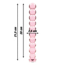 Nebula Series Ibiza Modello 22 Dildo in Vetro Borosilicato Rosa 21,5 cm