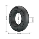 Crazy Bull Bertram anello per pene in silicone morbido nero