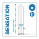 Pasante Sensitive Feel Preservativi Ultrafini 52 mm – 144 Pezzi