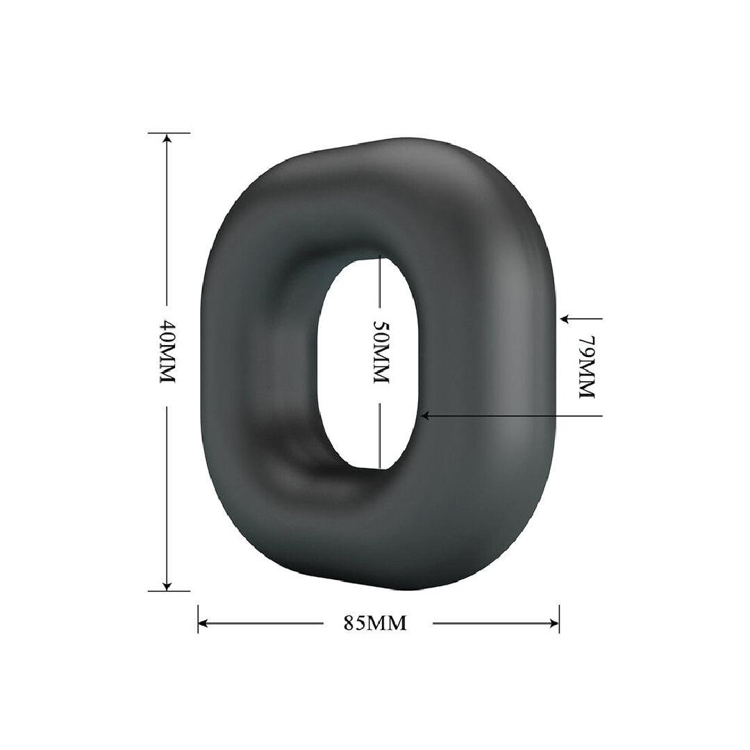 Crazy Bull Walden anello per pene in silicone ultra morbido nero