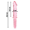 Nebula Series Ibiza Modello 24 Dildo in Vetro Borosilicato Rosa 28,5 cm