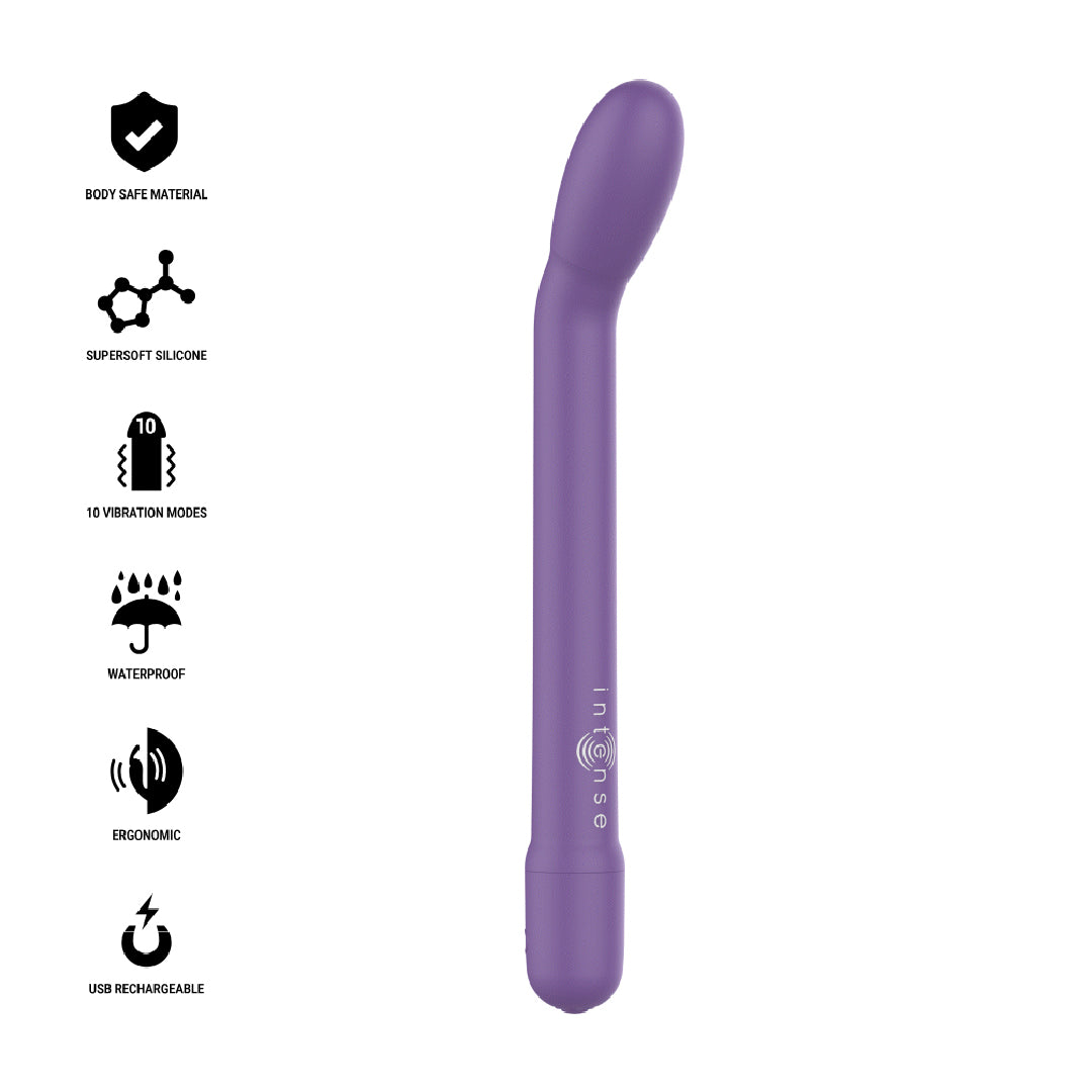 INTENSE Karlie – Stimolatore Punto G Viola Ricaricabile 10 Vibrazioni