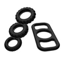 Addicted Toys Set 4 Anelli per Pene in Silicone Flessibile – Ritardo Eiaculazione