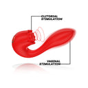 MIA Selena stimolatore vibrante con tapping ricaricabile IPX6 rosso