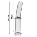 Nebula Series Ibiza Modello 9 Dildo in Vetro Borosilicato Trasparente 15,5 cm