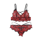 Subblime Set Lingerie 2 Pezzi Rosso e Nero in Pizzo – S/M