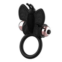 Coquette Chic Desire Anello Vibrante Farfalla Silicone Nero Oro