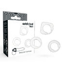Addicted Toys Set C-Ring Trasparente 3 Anelli Supporto Erezione
