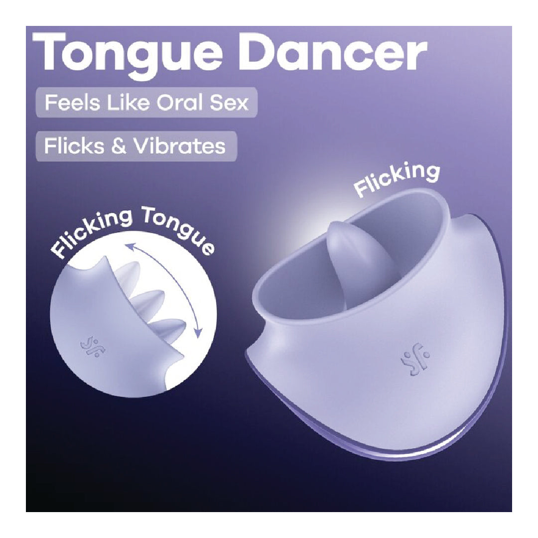Satisfyer Tongue Dancer Lilla – Stimolatore Clitorideo Vibrante