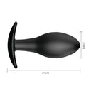 Pretty Love plug anale in silicone con impugnatura 8,5 cm nero