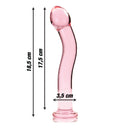 Nebula Series Ibiza Modello 18 Dildo in Vetro Borosilicato Rosa 18,5 cm