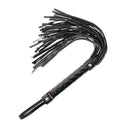 BEGME Black Edition flogger in pelle vegana BDSM nero