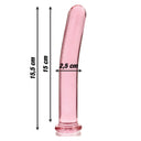 Nebula Series Ibiza Modello 9 Dildo in Vetro Borosilicato Rosa 15,5 cm
