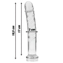 Nebula Series Ibiza Modello 16 Dildo in Vetro Borosilicato 18,5 cm Trasparente
